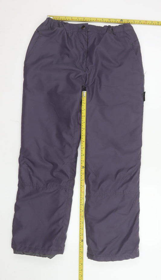 Crane Women's Purple 8-10 Waterproof Insulated Snow Pants