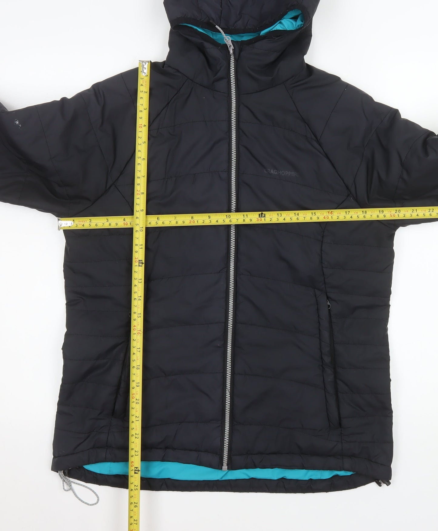 Craghoppers Women Black Size 12 Hooded Puffer Jacket