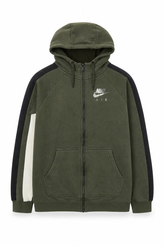 Nike Men’s Green Full Zip Hooded Sports Jacket S