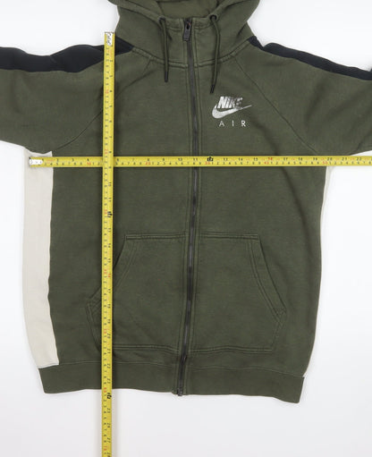 Nike Men’s Green Full Zip Hooded Sports Jacket S