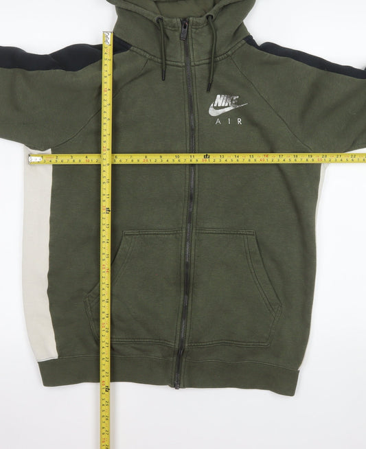 Nike Men’s Green Full Zip Hooded Sports Jacket S