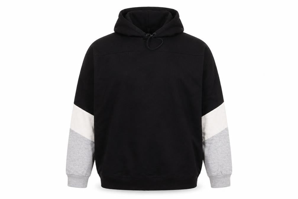 Genetic Apparel Mens Black Pullover Hoodie Size L Regular Fit