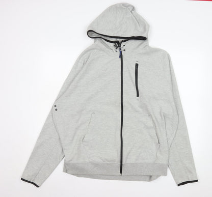 Snowdonia Men's Grey XL Hooded Full Zip Outdoor Jacket