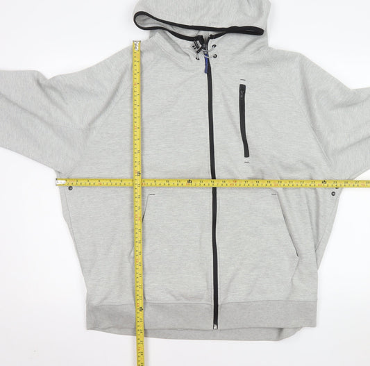 Snowdonia Men's Grey XL Hooded Full Zip Outdoor Jacket