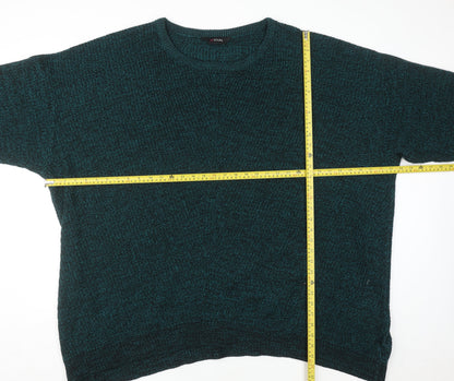 Yours Women's Green Plus Size 34-36 Chunky Knit Pullover Jumper