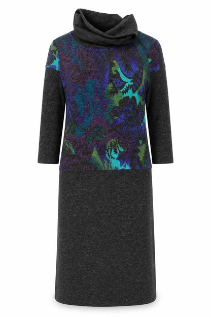Refa Womens Multicoloured Floral Knit Shift Dress Size 12