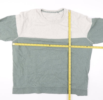 Fat Face Men’s Green Crew Neck Cotton Pullover Sweatshirt L