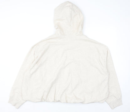 Marks and Spencer Womens Beige XL Pullover Hoodie Cotton Blend