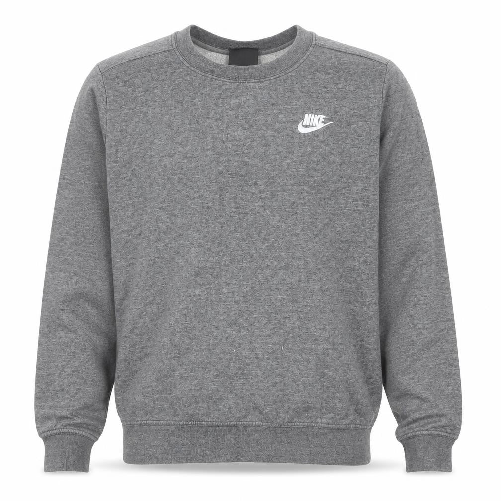 Nike Men's Grey Small Pullover Sweatshirt Crew Neck Fleece