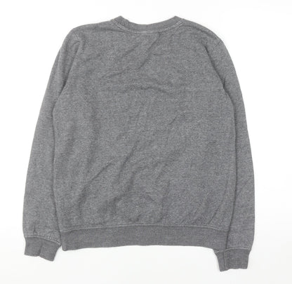 Nike Men's Grey Small Pullover Sweatshirt Crew Neck Fleece