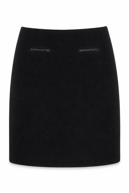 Marks and Spencer Women Black Wool Blend Pencil Skirt Size 10