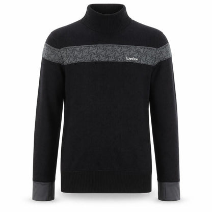 Wed'ze Men's Black High Neck Thermal Pullover Jumper Size M