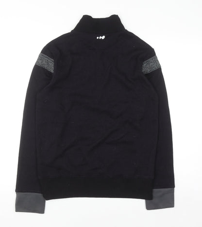 Wed'ze Men's Black High Neck Thermal Pullover Jumper Size M