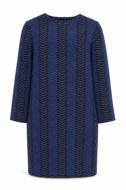 Marks & Spencer Women’s Blue Chevron Shift Dress Size 10