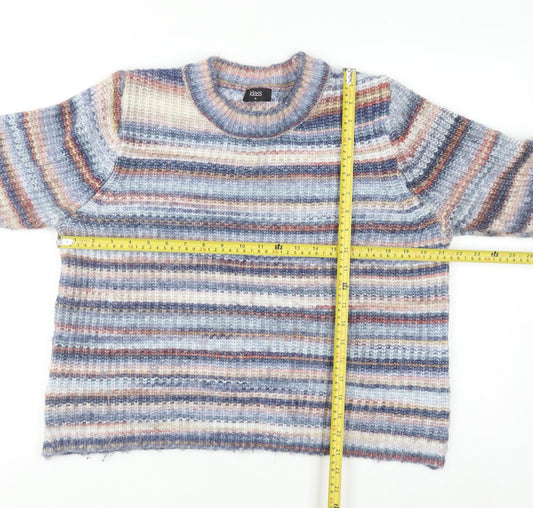 Klass Women's Multicoloured XL Striped Chunky Knit Jumper