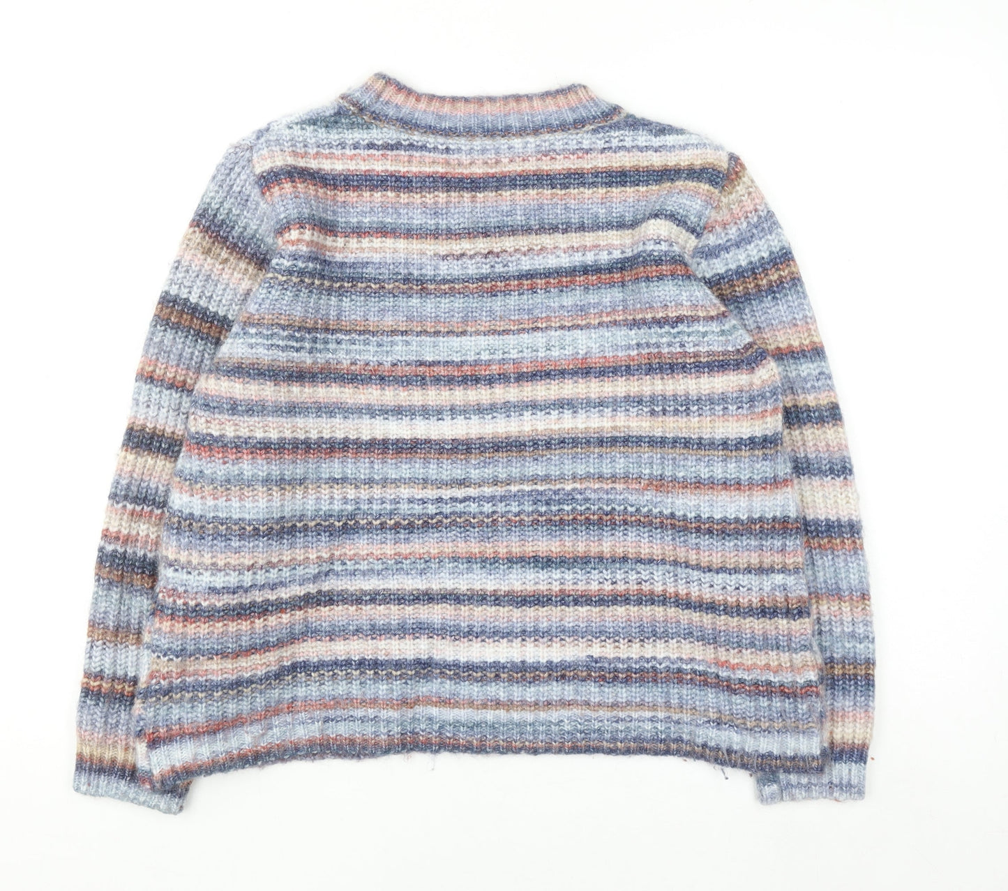 Klass Women's Multicoloured XL Striped Chunky Knit Jumper