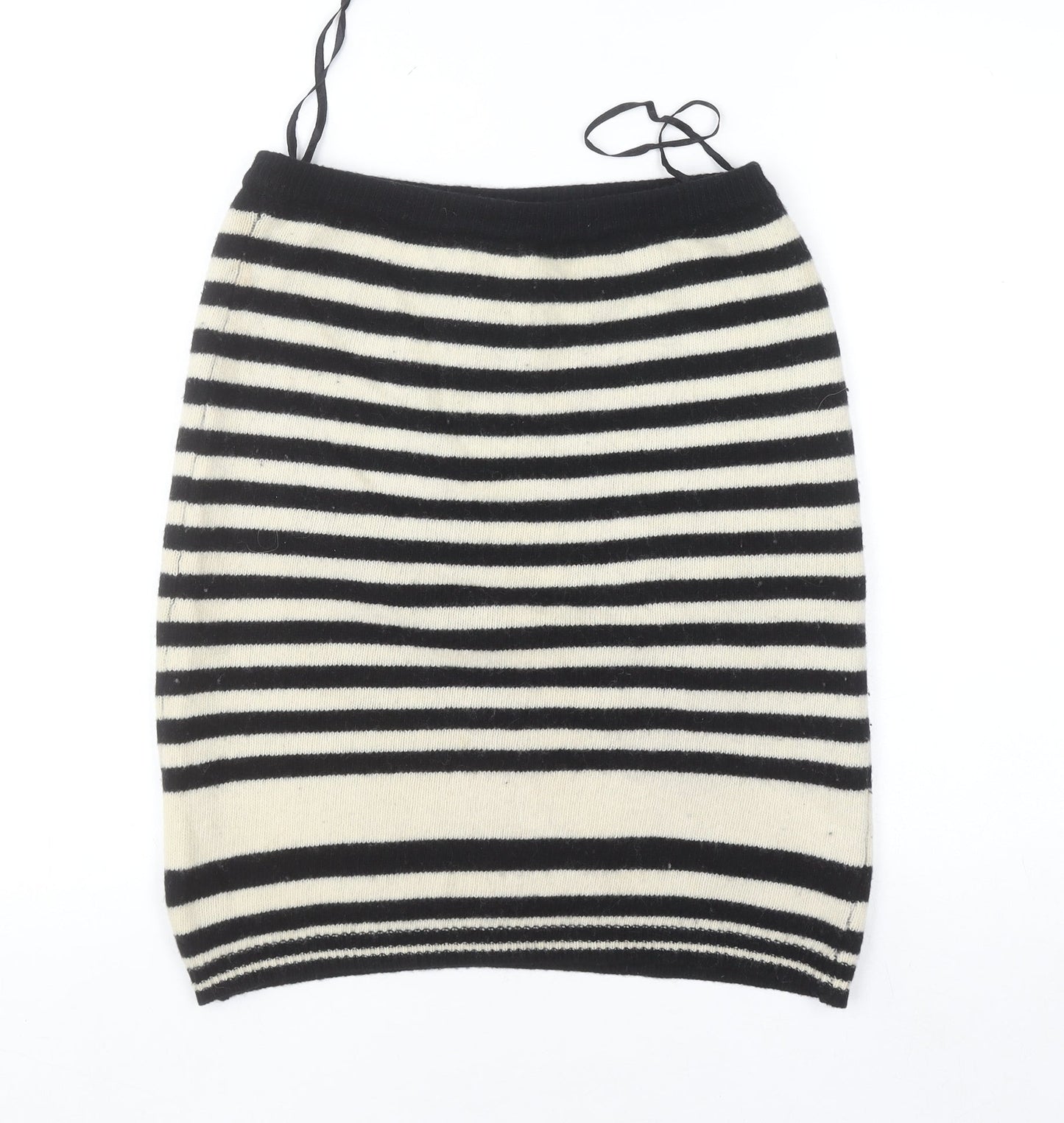 Co-Ords Women’s Black Wool Striped Knit Pencil Skirt M