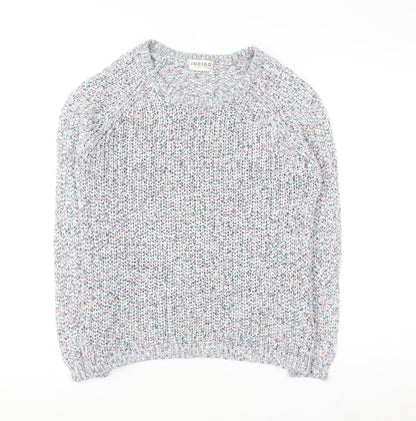 Marks and Spencer Women’s Multicoloured Knit Jumper UK 14 Relaxed Fit