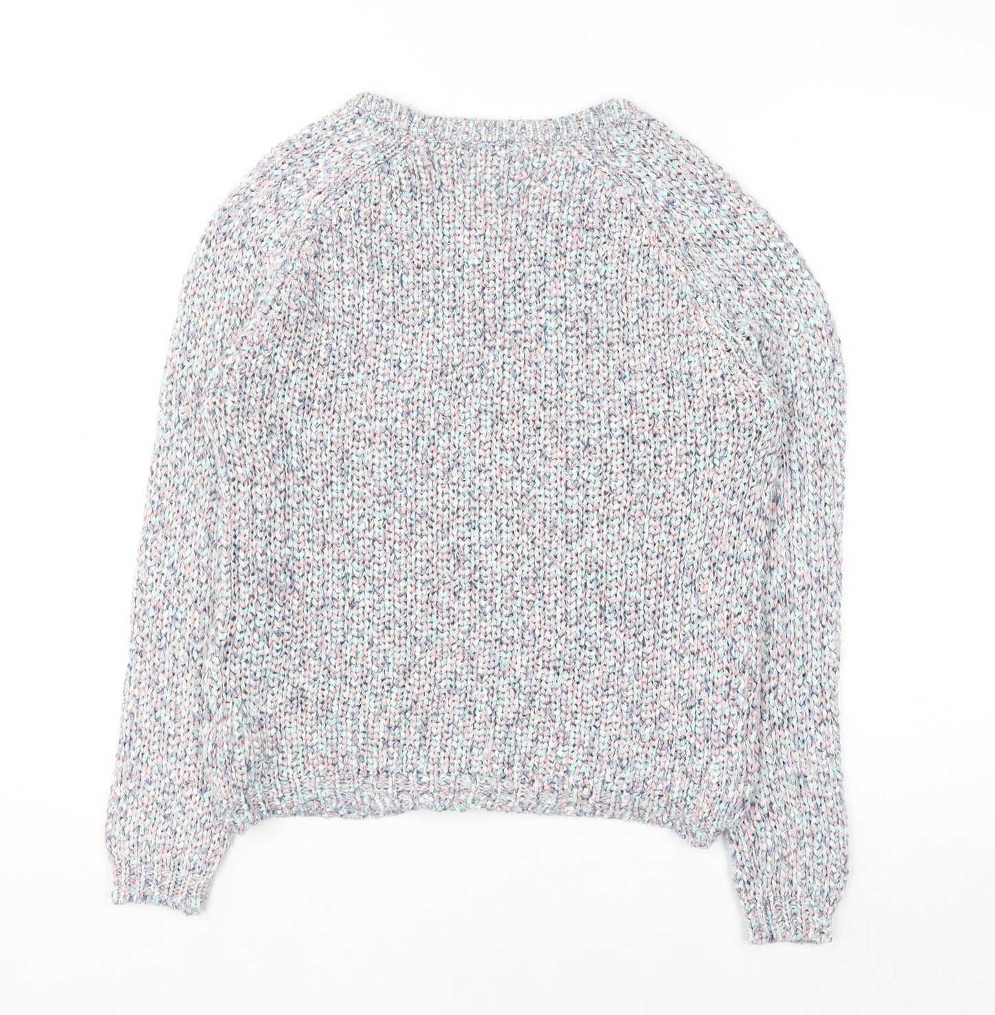 Marks and Spencer Women’s Multicoloured Knit Jumper UK 14 Relaxed Fit