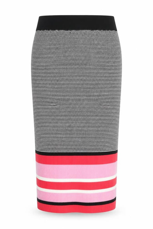 ONLY Women’s Black Striped Knit Pencil Skirt Size S