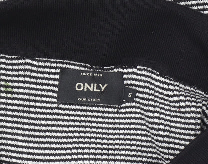 ONLY Women’s Black Striped Knit Pencil Skirt Size S