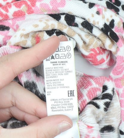 Marks and Spencer Women’s Multicoloured Animal Print Long Sleeve T-Shirt Size 10