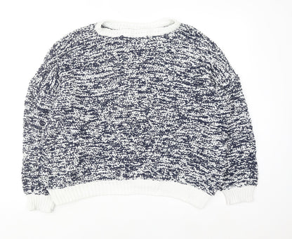 Tu Women’s Multicoloured Chunky Knit Crew Neck Pullover Jumper Size 22