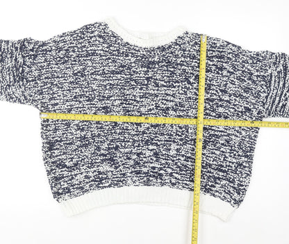 Tu Women’s Multicoloured Chunky Knit Crew Neck Pullover Jumper Size 22