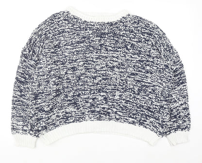 Tu Women’s Multicoloured Chunky Knit Crew Neck Pullover Jumper Size 22