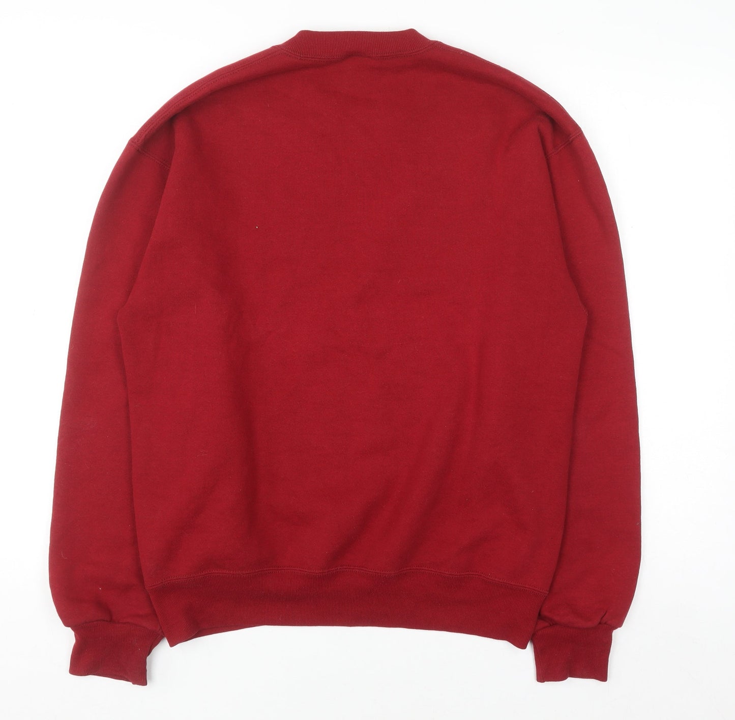 Russell Athletic Men's Red Crew Neck Pullover Sweatshirt M Vintage
