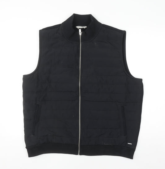 Marks and Spencer Autograph Men's Black XL Quilted Bodywarmer Gilet