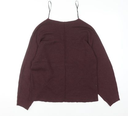 H&M Conscious Women’s Brown V-Neck Knit Jumper XS