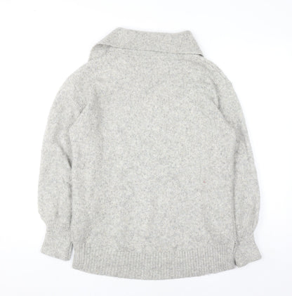 Monsoon Women’s Grey Collared Pullover Knit Jumper M