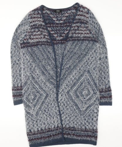 Klass Womens Multicoloured M Open Knit Long Sleeve Cardigan