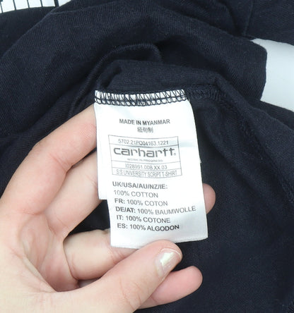 Carhartt WIP Men's Black Cotton Short Sleeve T-Shirt M