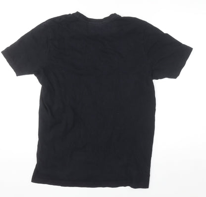 Slazenger Men's Black XL Crew Neck Cotton Short Sleeve T-Shirt