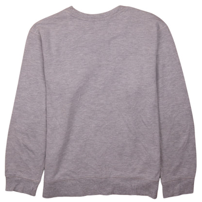 Champion Men's Grey Logo Crew Neck Fleece Sweatshirt Size M