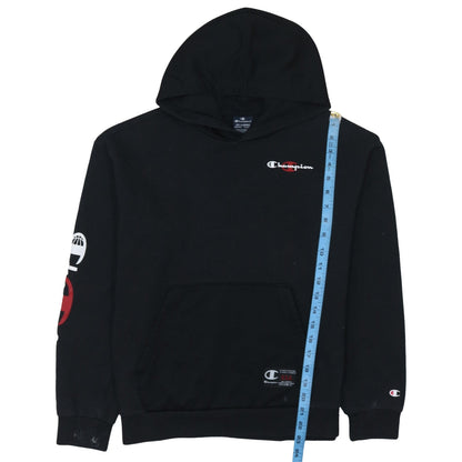 Champion Boys Black 2XL Pullover Hoodie Cotton Blend Logo Sweatshirt