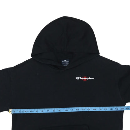 Champion Boys Black 2XL Pullover Hoodie Cotton Blend Logo Sweatshirt