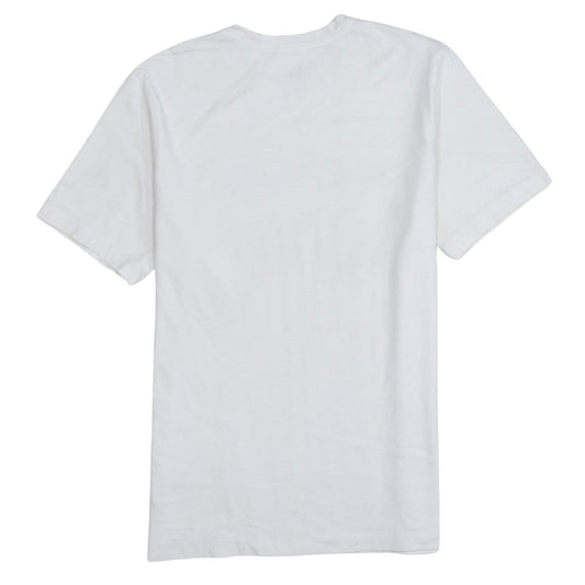 Nike Men's White 'Nike Air' Graphic Cotton Crew Neck T-Shirt M