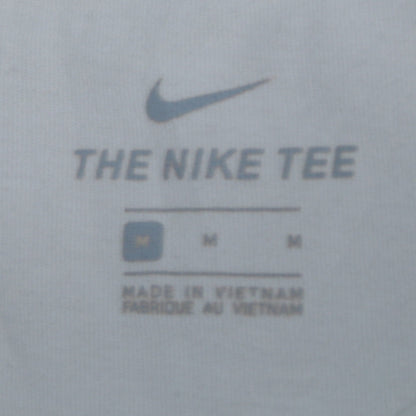 Nike Men's White 'Nike Air' Graphic Cotton Crew Neck T-Shirt M