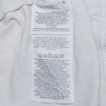 Nike Men's White 'Nike Air' Graphic Cotton Crew Neck T-Shirt M