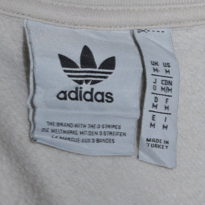 Adidas Men's Beige 1/4 Zip High Neck Sweatshirt Size M