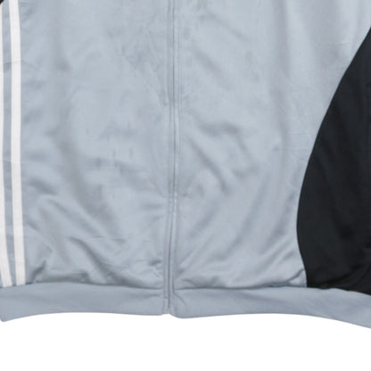 Adidas Men's Grey Full Zip Track Sweatshirt L Sports Logo
