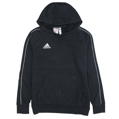 Adidas Boys Black Pullover Hoodie 13-14 Years Sports Fleece Jumper