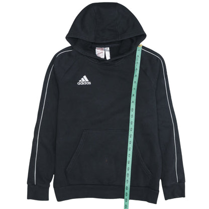 Adidas Boys Black Pullover Hoodie 13-14 Years Sports Fleece Jumper