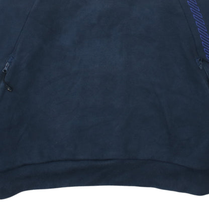 Nike Men's Blue 1/2 Zip Fleece Hoodie L Regular Fit Sportswear