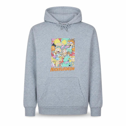 Primark Women’s Grey Nickelodeon Cartoon Print Pullover Hoodie L