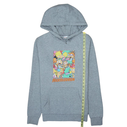 Primark Women’s Grey Nickelodeon Cartoon Print Pullover Hoodie L