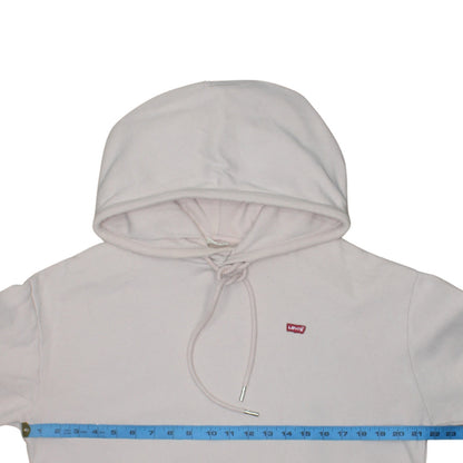 Levi's Women Pink Small Pullover Hoodie 100% Cotton Casual
